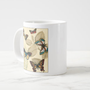 Grande Tasse Des papillons planent sur les Feuilles