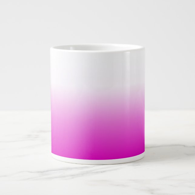 Grande Tasse Design Arrière - plan rose Ombr Gradient-60416 (Devant)