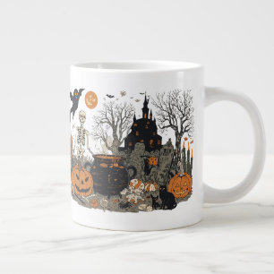 Grande Tasse Design Vintage Halloween éffrayant - Fantôme, Citr