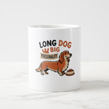 Dessin animé de grand chien à forte personnalité