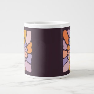 Grande Tasse Dessin de fleur mignon et coloré - Peinture numéri