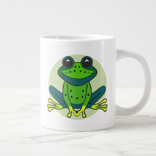 Grande Tasse Dessin de grenouille verte