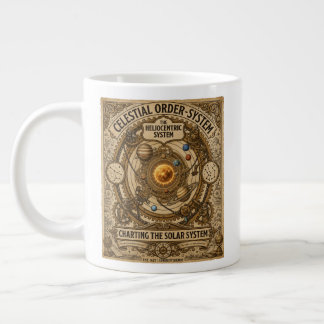 Grande Tasse Diagramme du système solaire céleste vintage amusa