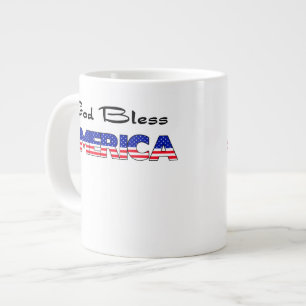 Grande Tasse Dieu patriotique bénit l'Amérique