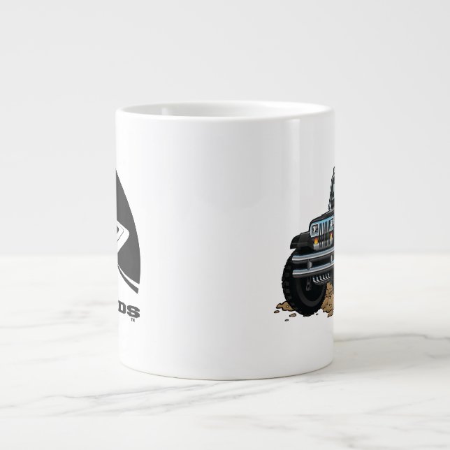 Grande Tasse DigiRods Rat Rod Racer Black 4x4 Off Road Véhicule (Devant)