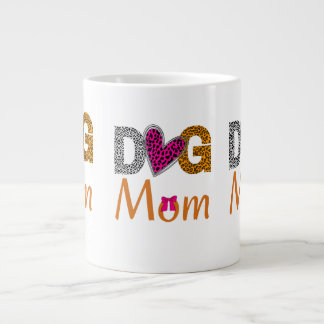 Grande Tasse Dog Mom Leopard Print/Trending Dog  Lover Gift
