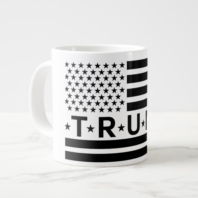 Grande Tasse Donald Trump - Drapeau 2024 - Reprendre l'Amérique (Devant gauche)