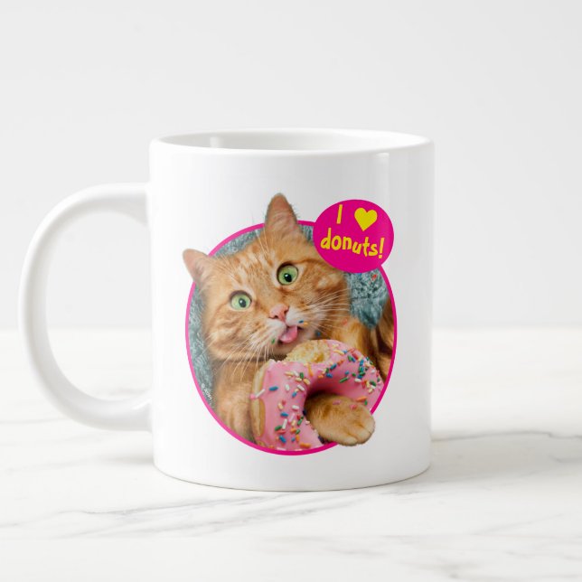 Grande Tasse Donateur mangeant des chats (Gauche)