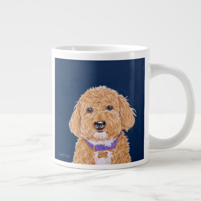 Grande Tasse Doodle doré de l'esprit de l'école (Droite)