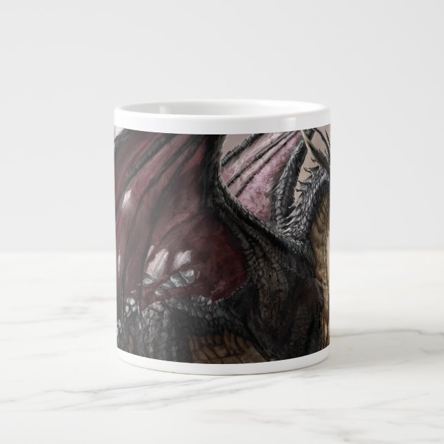 Grande Tasse Dragon Dans La Grotte (Devant)