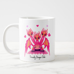 Grande Tasse Dragons roses mignons