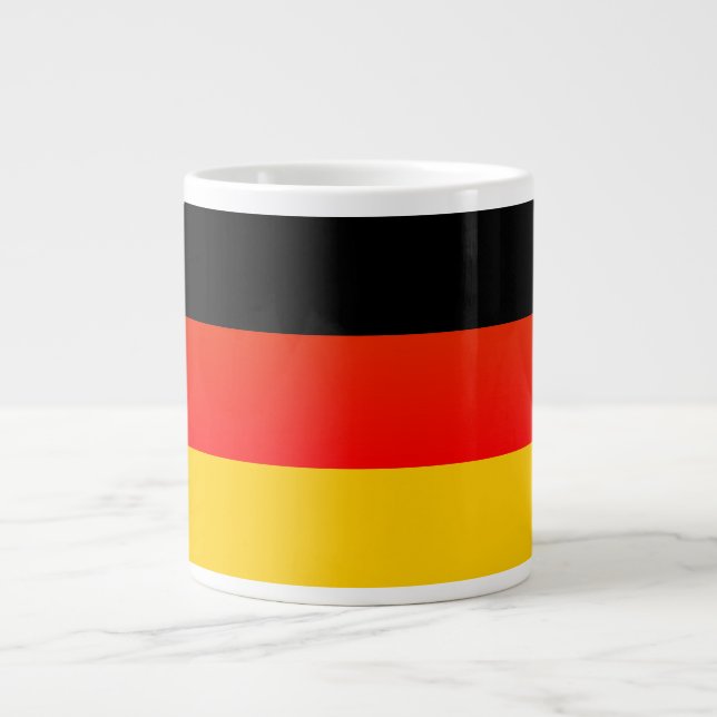 Grande Tasse Drapeau allemand ou allemand (Devant)