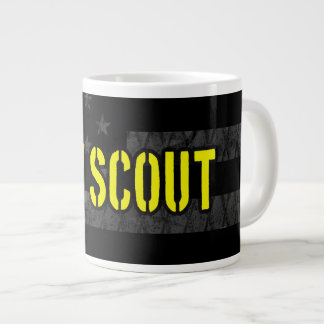 Grande Tasse Drapeau américain tamisé Cav Scout