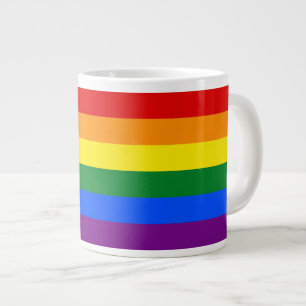 Grande Tasse Drapeau arc-en-ciel 6 bandes LGBT Gay pride
