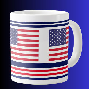 Grande Tasse Drapeau patriotique américain