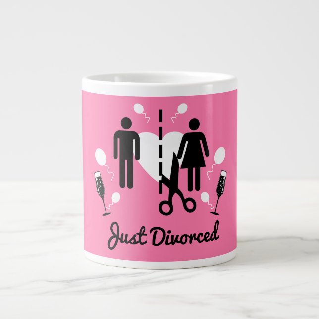 Grande Tasse Drôle Divorce Sympathy Dons (Devant)