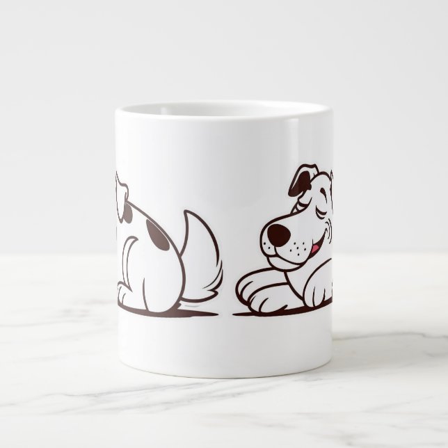 Grande Tasse Drôle Lazy Chig Design (Devant)