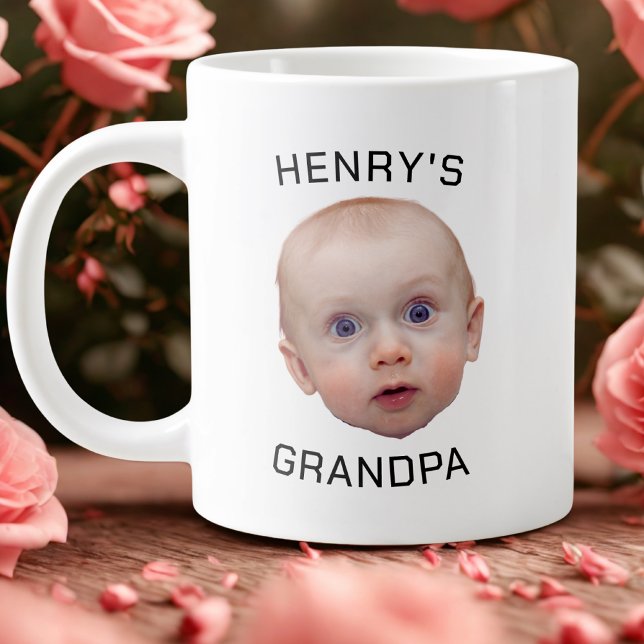 Grande Tasse Drôle personnalisé visage bébé (Créateur téléchargé)
