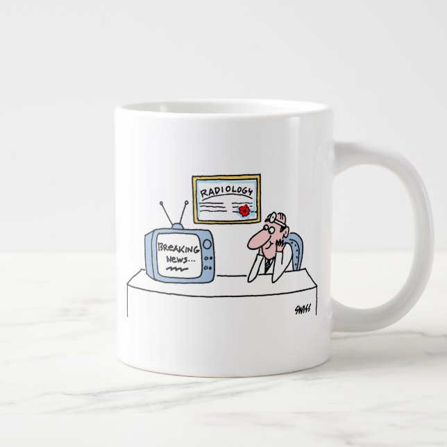 Grande Tasse Drôle Radiologue Dessin Dernière heure (Droite)
