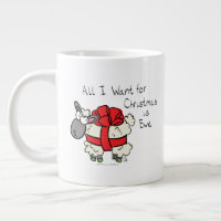 Drôle Vacances Mignonne Mouton de Noël Carton
