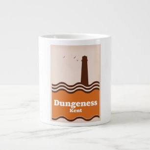 Grande Tasse Dungeness Kent affiche de voyage de style vintage