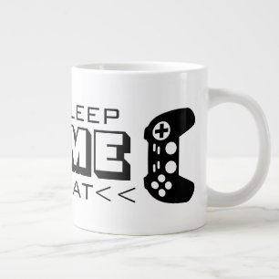 Grande Tasse Eat Sleep Jeu Répéter drôle extra grand taille 