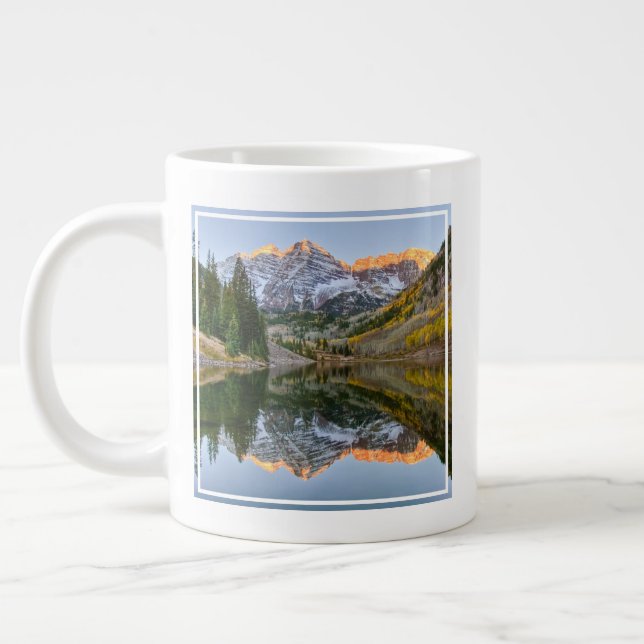 Grande Tasse Eau | Maroon Bells Lake Aspen Trees (Gauche)
