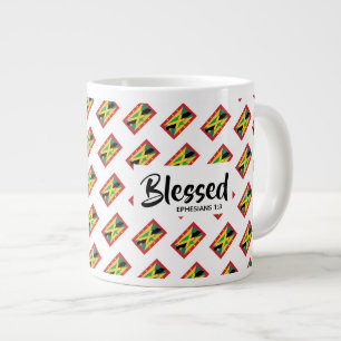 Grande Tasse Écriture chrétienne JAMAICA GRENADA bienheureuse