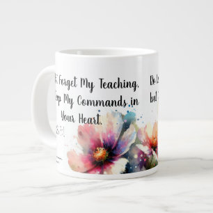 Grande Tasse Écriture florale