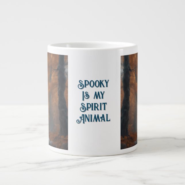 Grande Tasse Éffrayant est mon animal Spirit (Devant)
