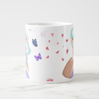 Grande Tasse Élégant bouchon d'art Abstrait