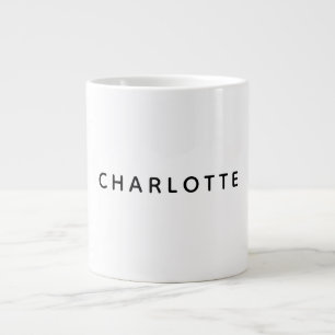 Grande Tasse Élégant Classique Minimaliste Professionnel Simple