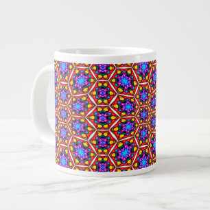 Grande Tasse Élégant motif floral Abstrait
