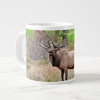 Grande Tasse Elk mâle à Estes Park, Colorado en septembre