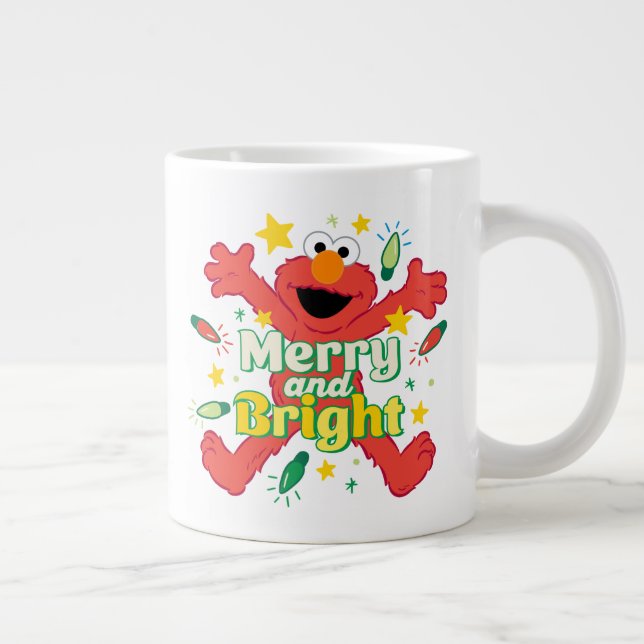 Grande Tasse Elmo | Joyeux et lumineux (Droite)