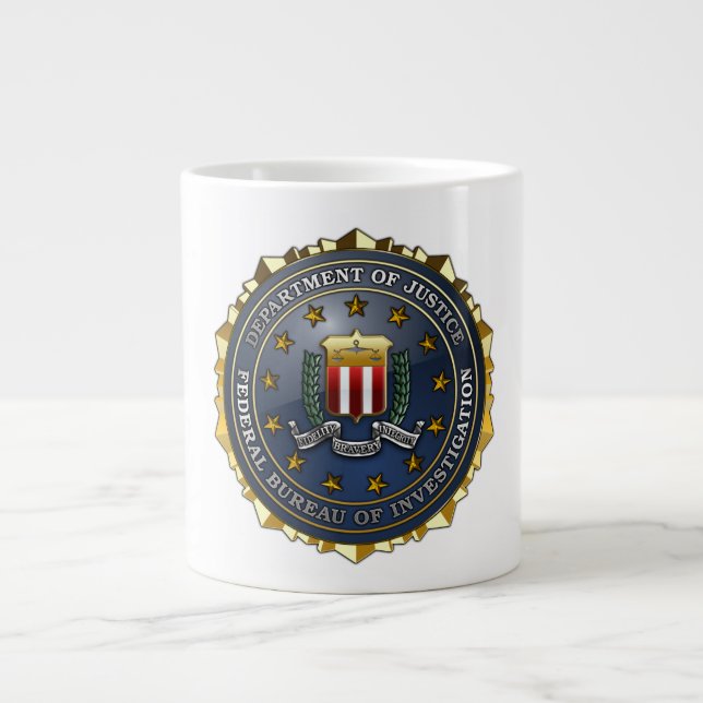 Grande Tasse Emblème du FBI (Devant)