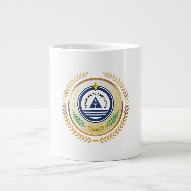 Grande Tasse Emblème national du Cabo Verde (Devant)