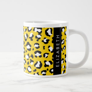 Grande Tasse Empreinte de léopard, Spots, Leopard Jaune, Votre 
