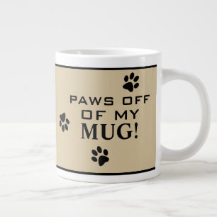 Grande Tasse Empreintes de pattes de chiens mignons Paw's Off F