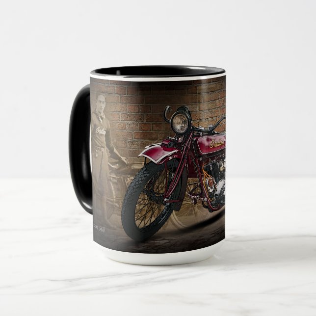 Grande tasse en chef indienne de la moto 1923 (Devant gauche)