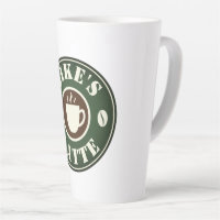 Grande tasse en latte de 17 onces avec nom personn