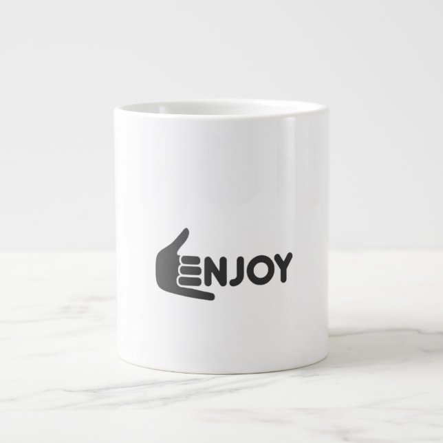 Grande Tasse Enjoy the Now • Pure Enjoyment • Enjoy Every Momen (Devant)