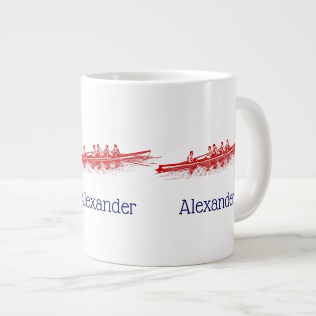 Grande Tasse Équipe de sports nautiques Red Rowing Rowers (Devant droit)