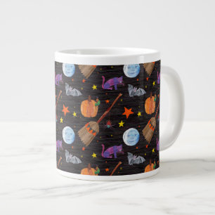 Grande Tasse Eric Carle   Caterpillar Black Halloween Motif