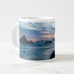 Grande Tasse États-Unis, Oregon, Bandon Beach. Mouette sur un r