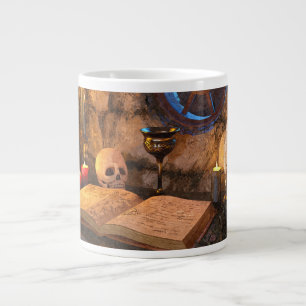 Grande Tasse Étude de sorcier de fantasy médiéval
