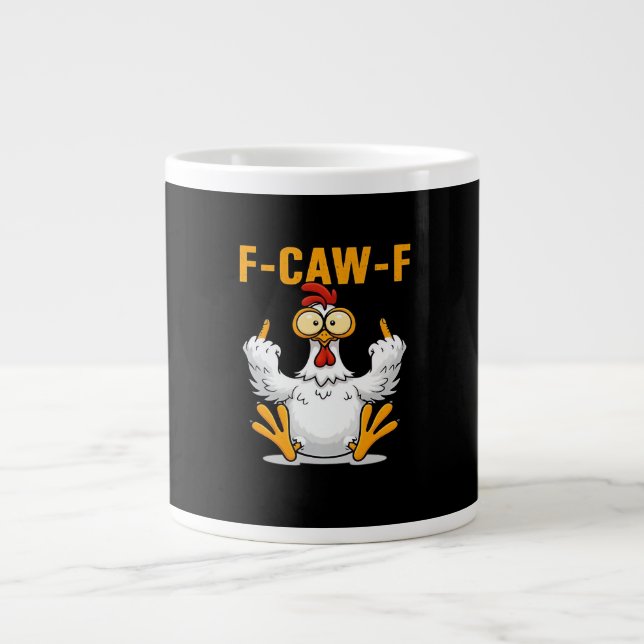 Grande Tasse F-Caw-F Chicken Classic Funny Trendy (Devant)