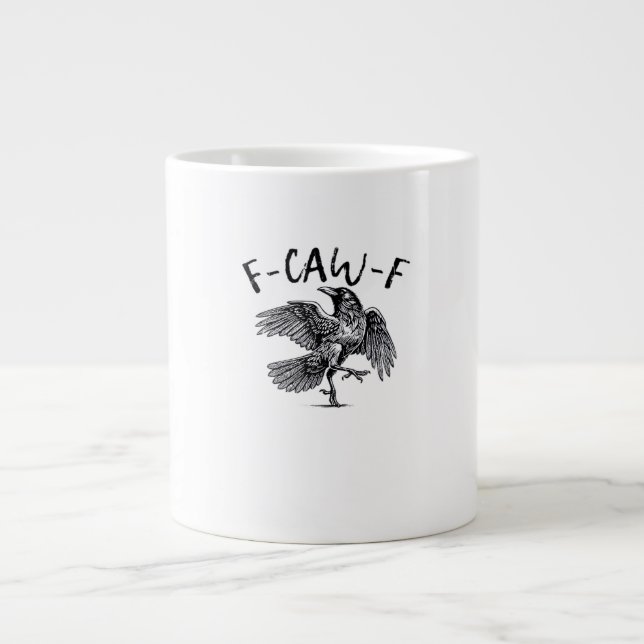 Grande Tasse F Caw F Crow Retro Classic Style (Devant)
