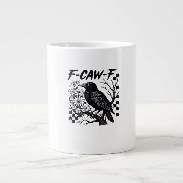 Grande Tasse F Caw F Essential Funny Trendy Style (Devant)