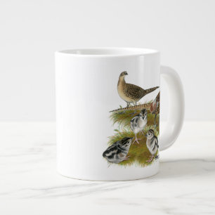 Grande Tasse Famille de faisans à collier